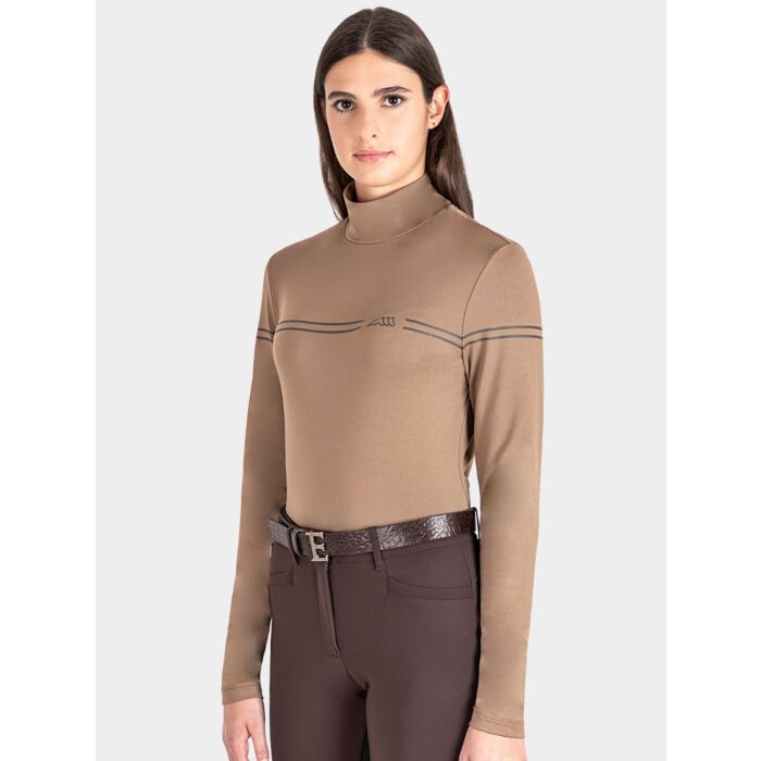 Equiline Dames Second Skin Shirt Eojie L/S Camel