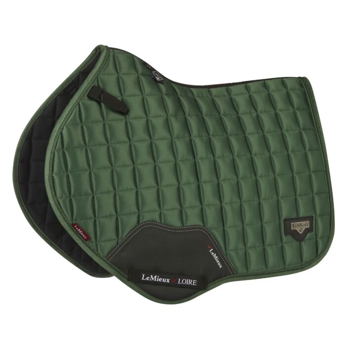 LeMIEUX Loire Classic Satin Square Zadeldek Hunter Green