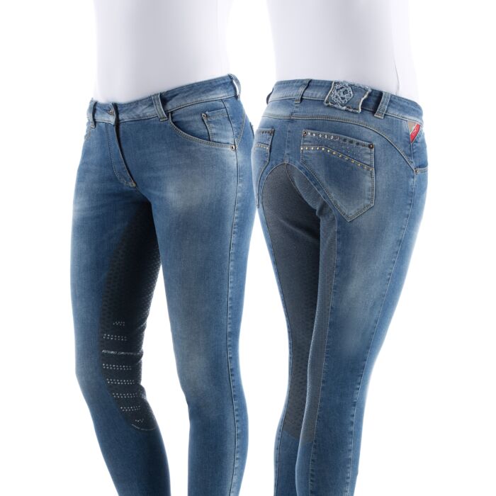 Animo Dames Jeans Rijbroek Nufola Grip