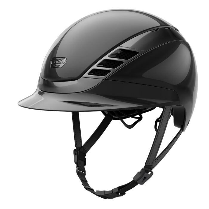 ABUS Pikeur Rijhelm AirLuxe Chrome Shiny Black
