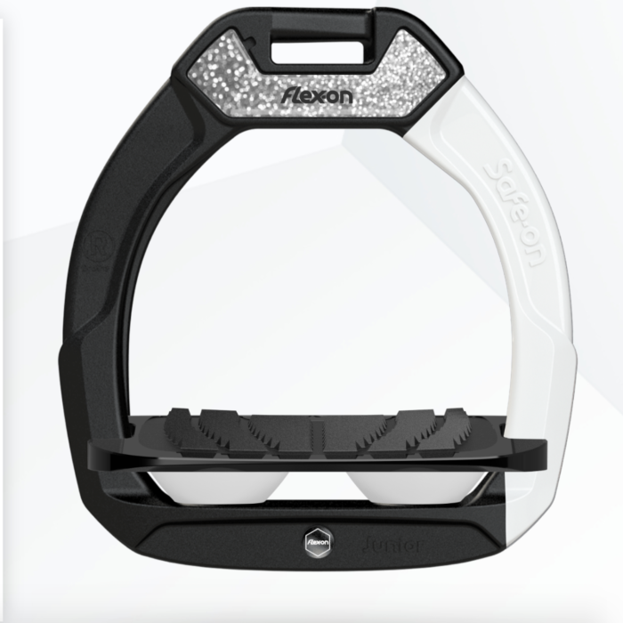 Flex-on Veiligheidsbeugels Safe-on Junior Zwart Wit Glitter