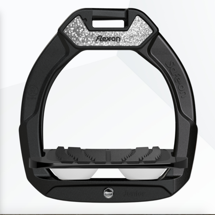 Flex-on Veiligheidsbeugels Safe-on Junior Zwart Witte Bollen