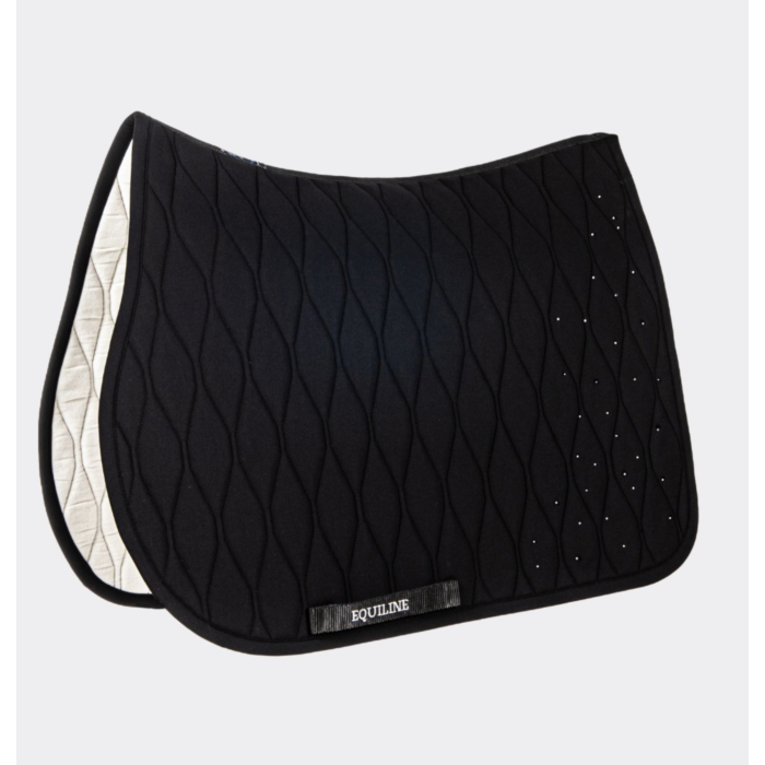Equiline Tech Zadeldek met Rhinestones Black
