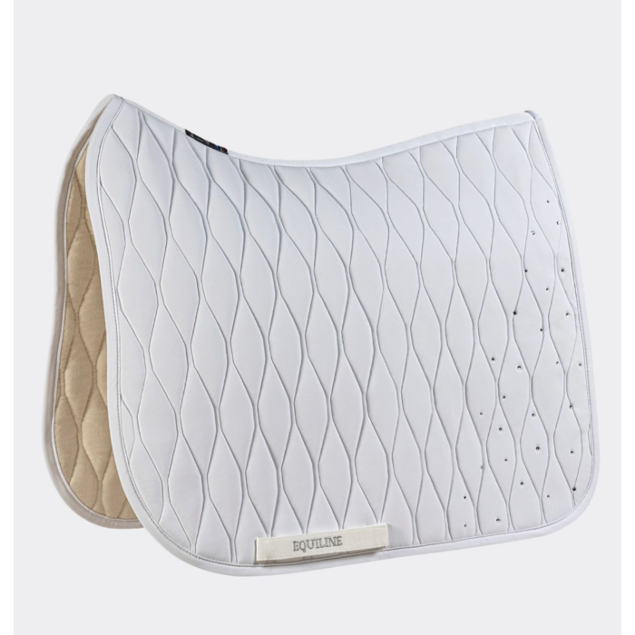 Equiline Tech Zadeldek met Rhinestones Bianco